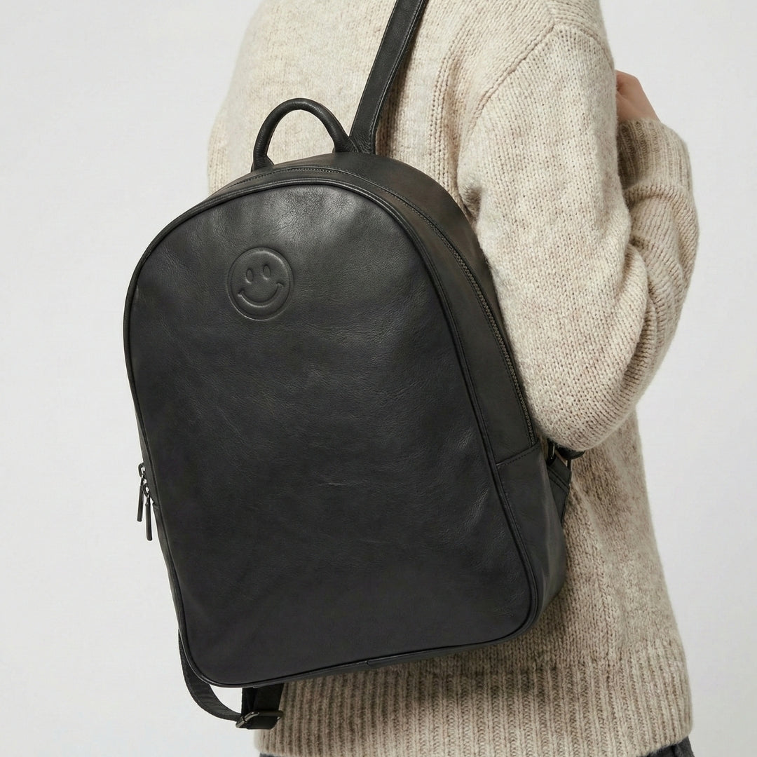 Leather Smile Backpack