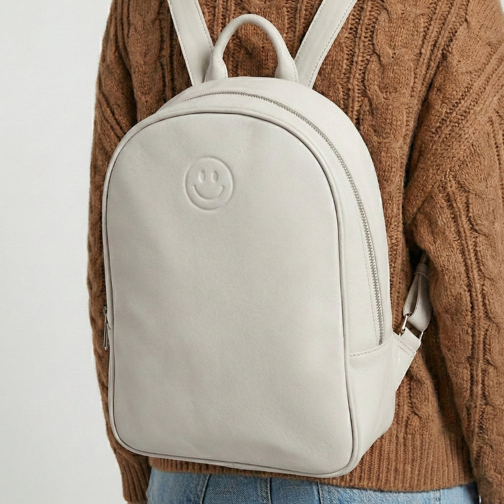 Leather Smile Backpack