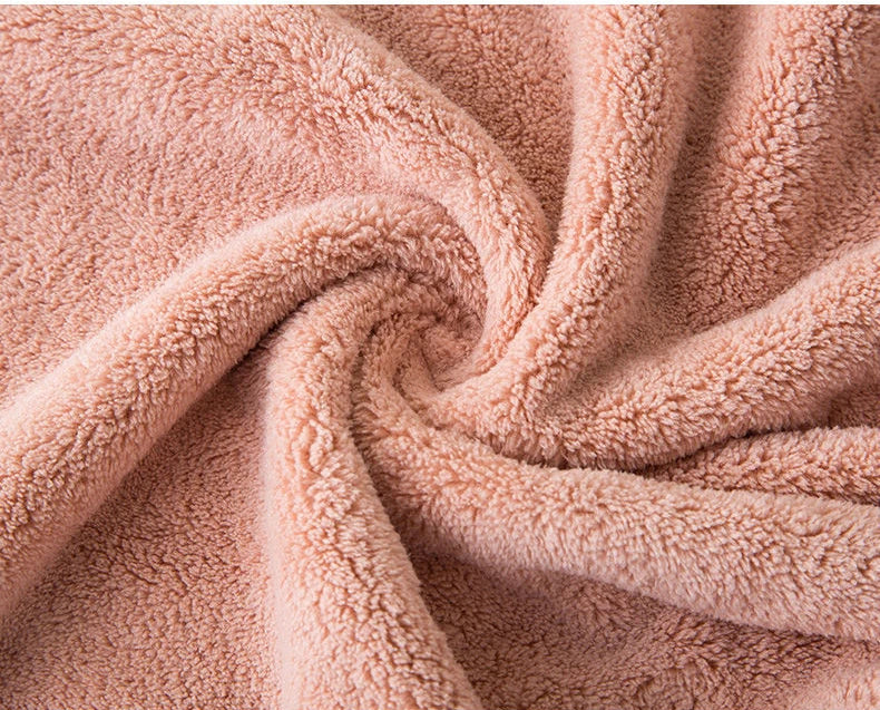 Bow Charm Coral Velvet Towels