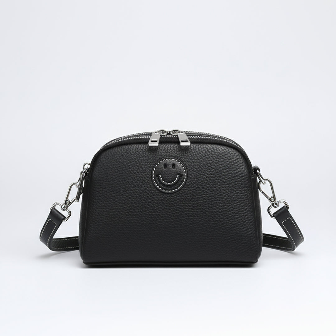 Leather Smile Shoulder Bag