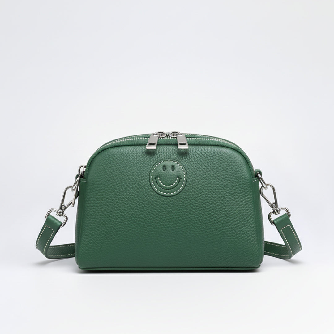 Leather Smile Shoulder Bag