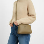 Leather Smile Shoulder Bag