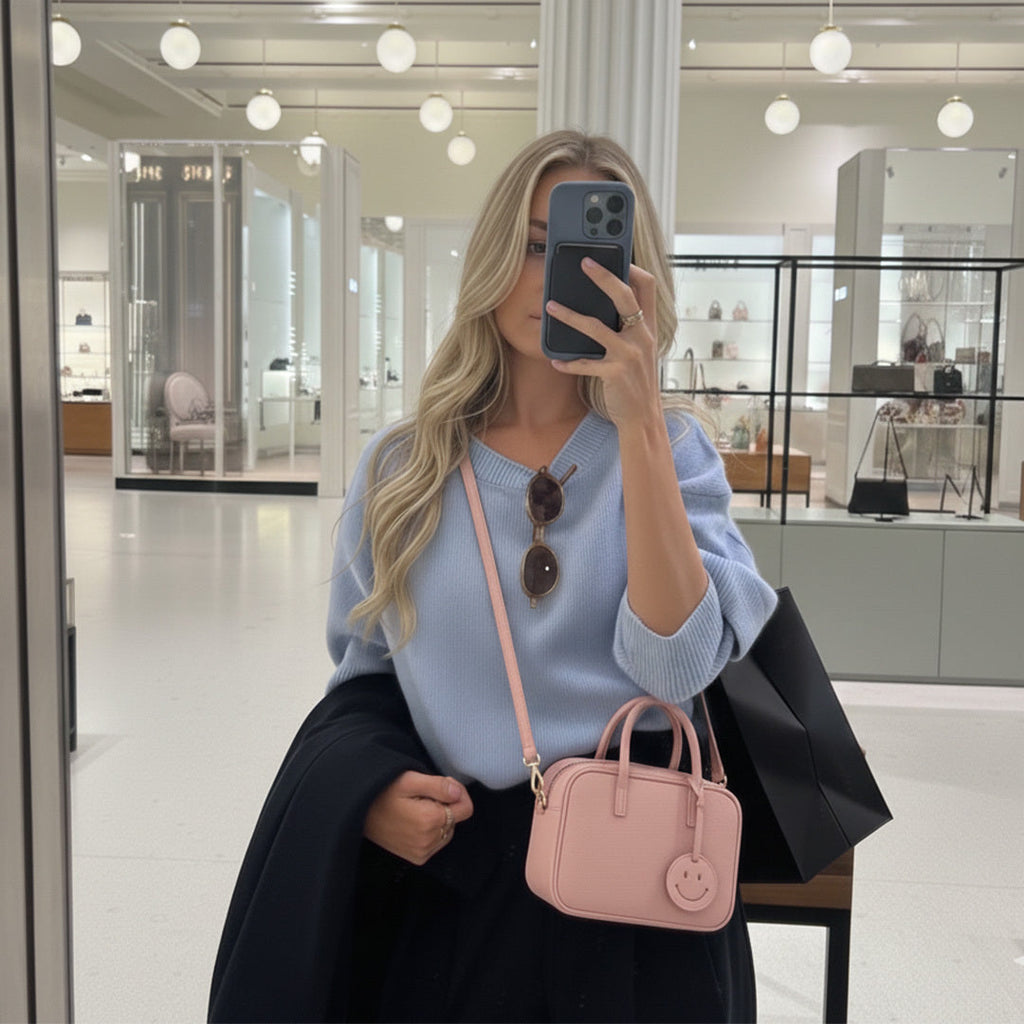 Leather Smile Crossbody