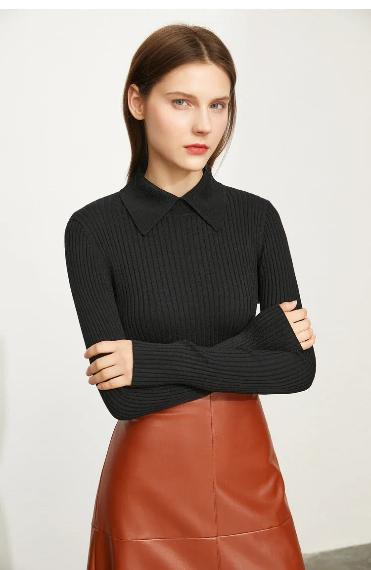 Audrey Wool Blend Polo