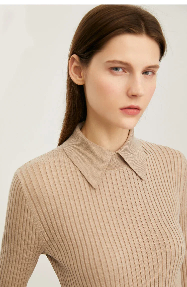 Audrey Wool Blend Polo