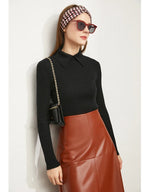 Audrey Wool Blend Polo