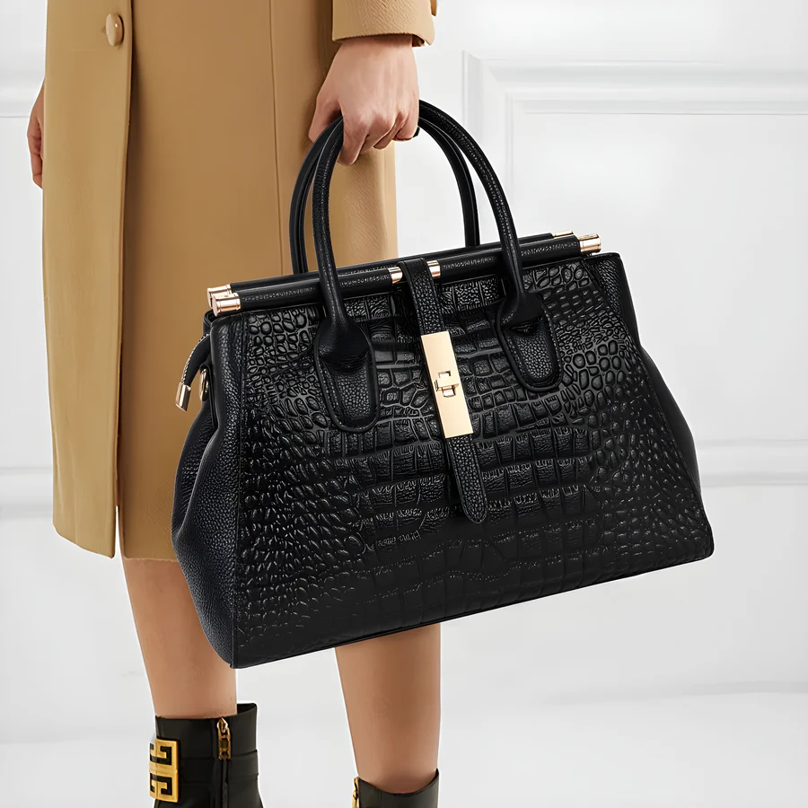 Aveline Classic Alligator Bag